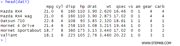the dataset field names