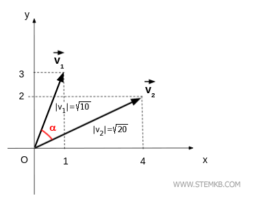 the magnitude of the vectors