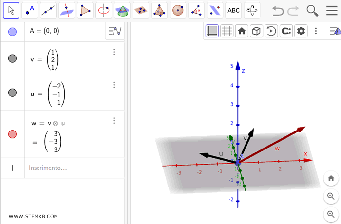 the cross product in space