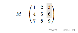 The first and second row of the third column