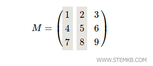 which are the first two columns of the matrix.