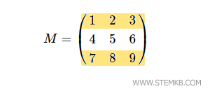 extract the first and third rows of the matrix