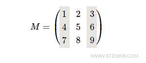 the first and third column of matrix