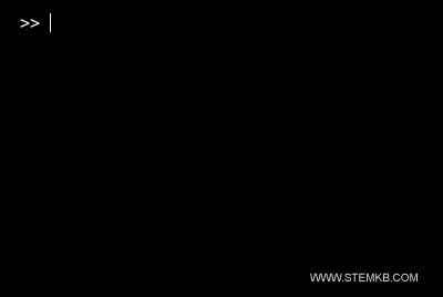 the command window is clean