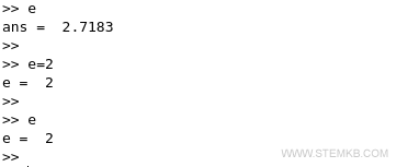 an example of assigning values to constants