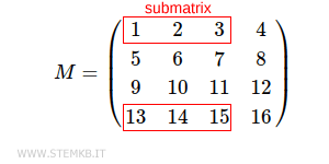submatrix 2x3