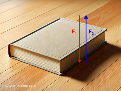 example of a book on a table