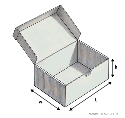 the volume of a box